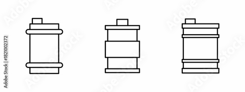 Oil barrel icon line illustration. Design elements for icons, logos, and graphic projects.