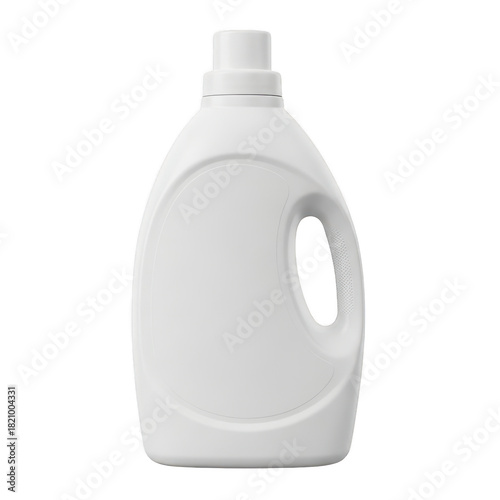Minimalist laundry detergent bottle mockup for branding and product visualization