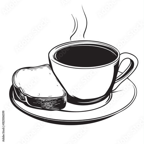 cup of coffee with steam