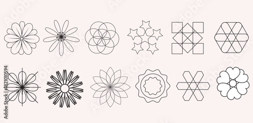 Line art flowers design was created by me, 11 november 2025,location ullapara,sirajganj