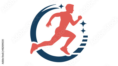 Runner icon with dynamic speed