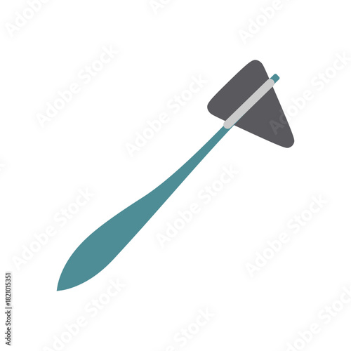 Flat Illustration of Medical Reflex Hammer for Neurological Test