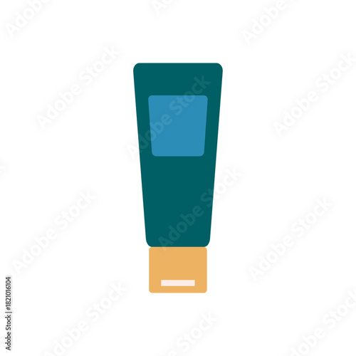 Flat Illustration of Facial Cleanser Tube for Hygiene