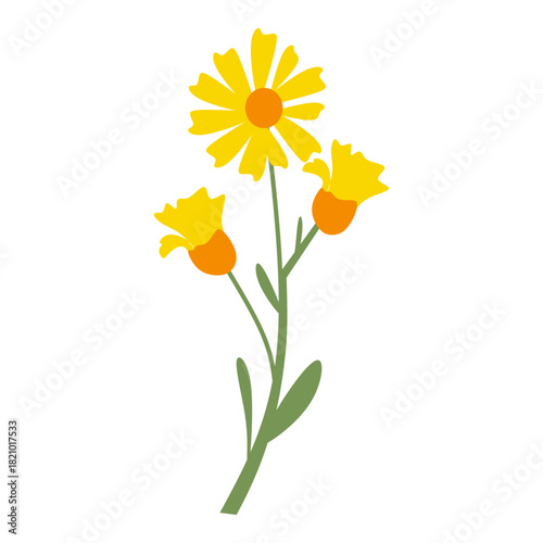Flat Illustration of Dandel...