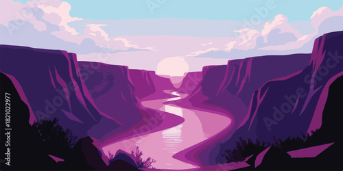 sunset over the mountains