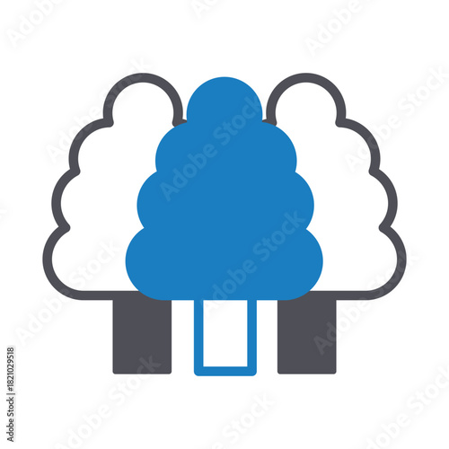Forest Vector icon which can easily modify or edit