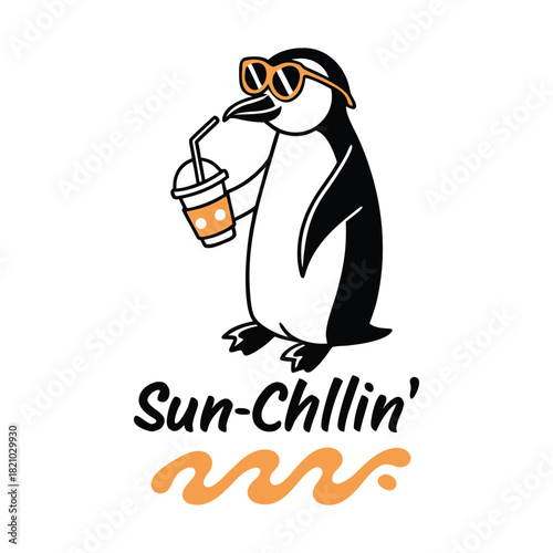 Sun-Chillin’ Penguin