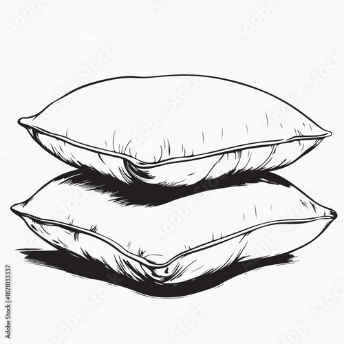 vector illustration of pillows