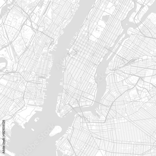 New York City Map a crisp monochrome cityscape reveals its structured urban blueprint with elegant linework and subtle aesthetic detail, emphasizing refined linework, with balanced composition.
