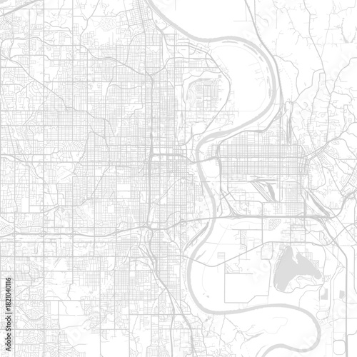 Omaha City Map urban navigation is reimagined through the subtle interplay of light and shadow in this abstracted cityscape emphasizing structure over detail, emphasizing refined linework.