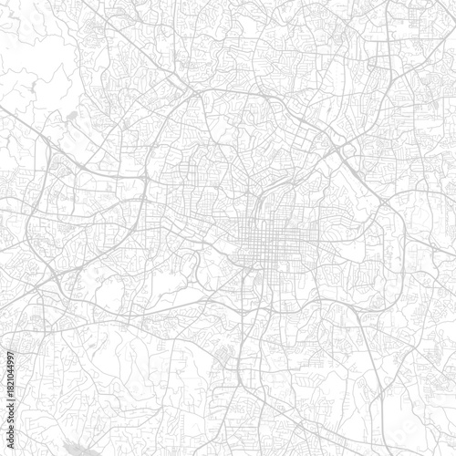 Raleigh City Map a monochrome vector illustration reveals the s structural essence emphasizing the organized street grid with subtle linework that suggests a clean modern blueprint begin of sentence.