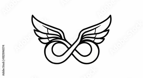 Infinity Symbol with Wings - A Symbol of Limitless Potential.