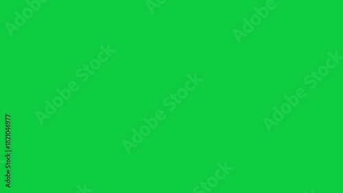 Lightning strike electric bolt on green screen for VFX and chroma key