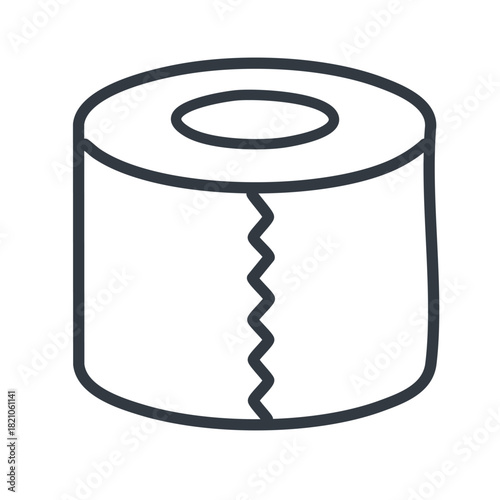 Roll of toilet paper