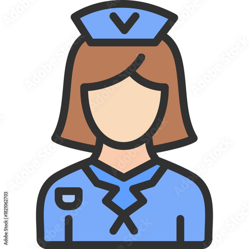 Flight Attendant Icon