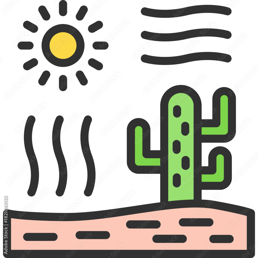 Obraz premium Hot Weather Icon