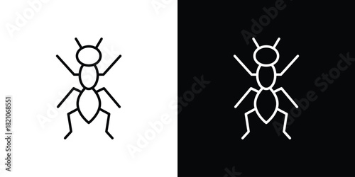 Ant icons for UI elements. High-quality vector illustration.