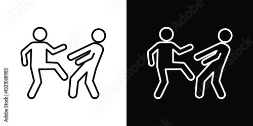 Assault icons for UI elements. High-quality vector illustration.