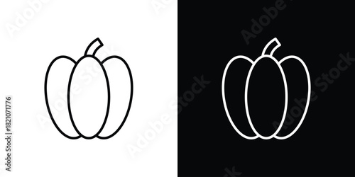 Capsicum icons for UI elements. High-quality vector illustration.