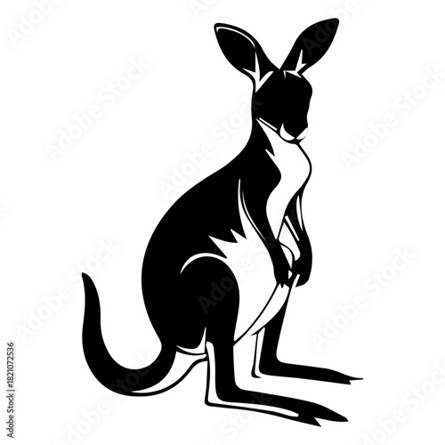 Stylized Kangaroo Graphic