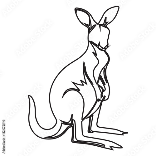 Kangaroo Outline