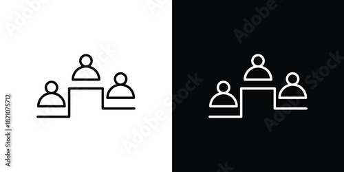 Competitors icons for UI elements. High-quality vector illustration.