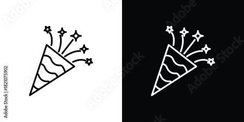 Congratulations icons for UI elements. High-quality vector illustration.