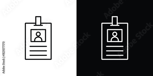 Credential icons for UI elements. High-quality vector illustration.