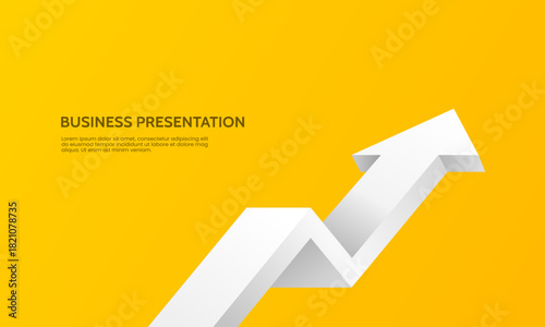Abstract Modern Background for Business Presentation. Upward Progress and Development. Vector illustration.