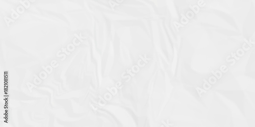 Paper texture background, Old paper background ripple soft white pattern wave crumple. Crushed and creased soft paper. Abstract wrinkle effect grunge and rough backdrop vintage page.	