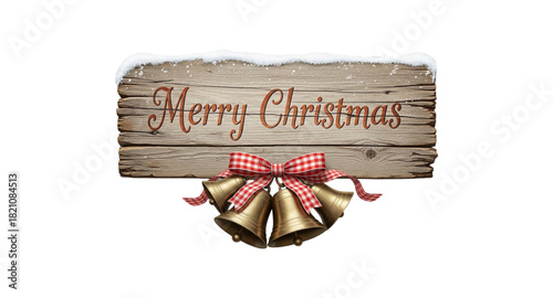 old wooden sign with a ribbon