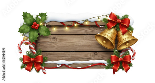 christmas wreath with bells