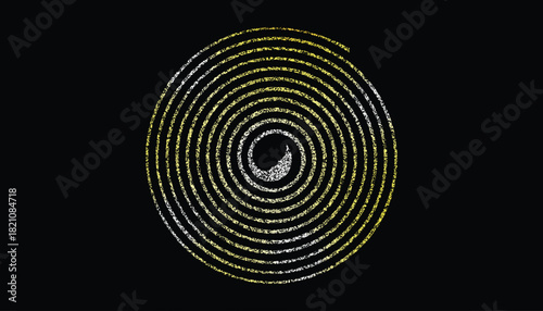 Golden spiral light vortex radiating energy and glowing bright.
