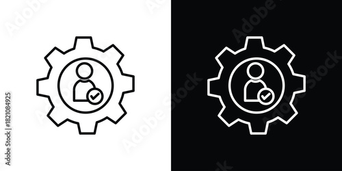 Expert icons for UI elements. High-quality vector illustration.