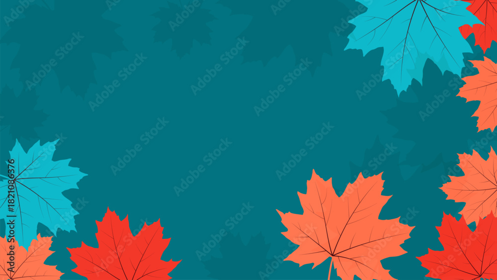 Fototapeta premium maple leaves background