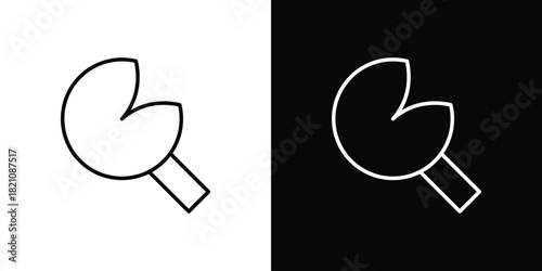 Fortune cookie icons for UI elements. High-quality vector illustration.