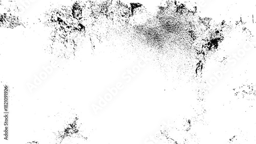 Background of black and white texture. Abstract monochrome pattern of spots, cracks, dots, chips.
