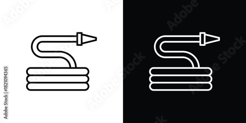 Hose icons for UI elements. High-quality vector illustration.