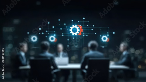 A strategic workspace where leadership drives a discussion integrating regulation partnership logistics networking and performance to build resilient progress