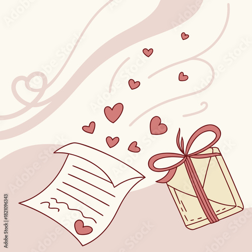 gift box with hearts