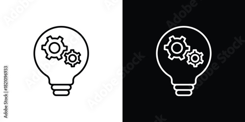 Intelligence icons for UI elements. High-quality vector illustration.