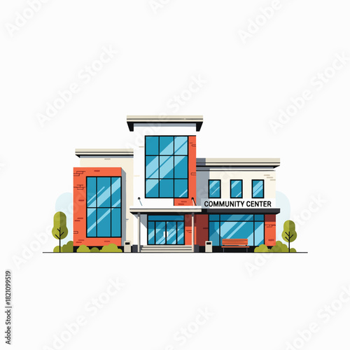 Modern Community Center Building Architecture and Design for Public Gatherings and Events