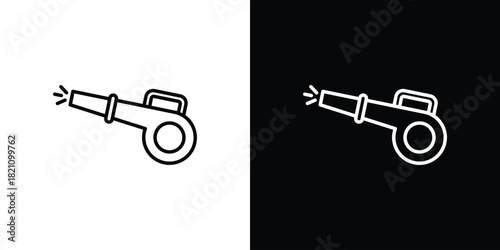 Leaf blower icons for UI elements. High-quality vector illustration.