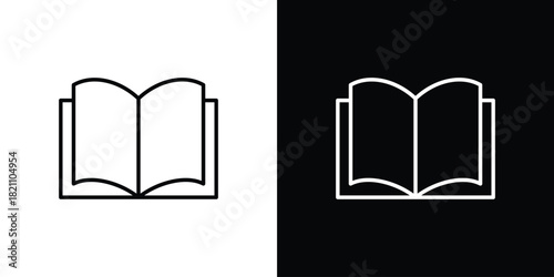 open book icons for UI elements. High-quality vector illustration.