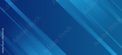 Blue geometric abstract background with layered diagonal stripes.