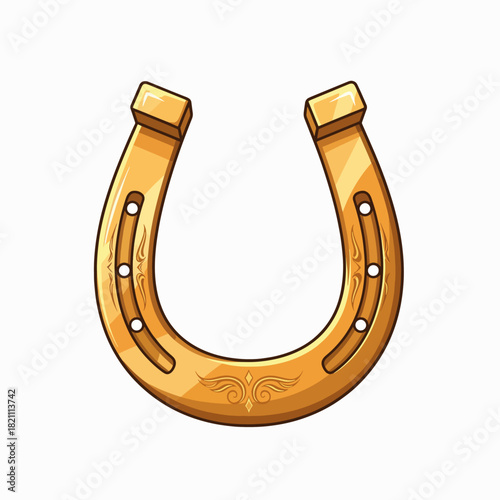 A Lucky Golden Horseshoe Symbol of Good Fortune and Prosperity in Various Cultures and Traditions