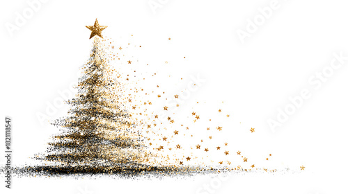abstract christmas stars on white background