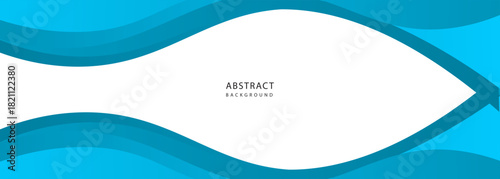 Calm Blue Wave Abstract Background With Smooth Curves And Gradient For Design Use.vector illustration eps10