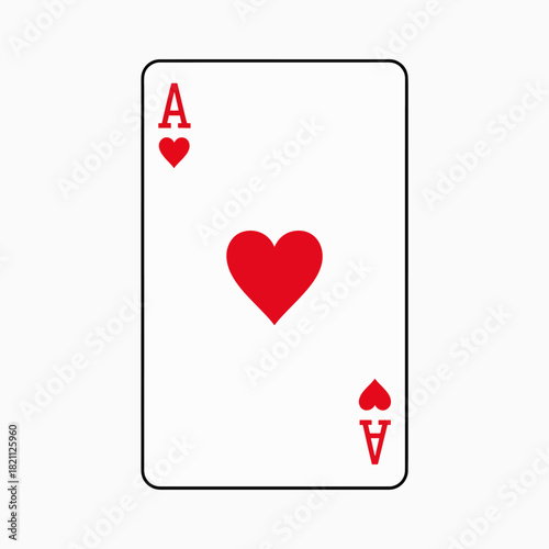 The Ace of Hearts Playing Card A Symbol of Love Luck and High Value in Card Games
