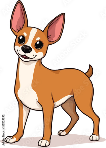  Cute cartoon a illustrator vector Basenji